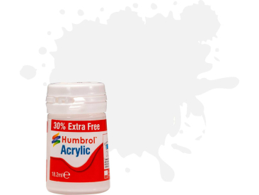Humbrol akrylová barva #130 bílá polomatná 18ml
