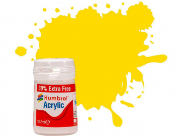 Humbrol akrylová barva #69 žlutá lesklá 18ml