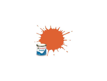 Humbrol emailová barva #82 signální oranžová matná 14ml