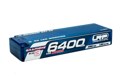 HV LCG Modified GRAPHENE-3 6400mAh Hardcase Akku - 7.6V LiPo - 120C/60C