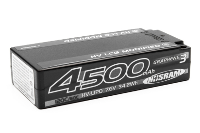 HV LCG Modified Shorty GRAPHENE-3 4500mAh Hardcase Akku - 7.6V LiPo - 120C/60C