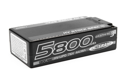 HV Stock Spec Shorty GRAPHENE-3 5800mAh Hardcase Akku - 7.6V LiPo - 130C/65C