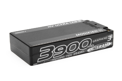 HV Ultra LCG Modified Shorty GRAPHENE-3 3900mAh Hardcase Akku - 7.6V LiPo - 120C/60C