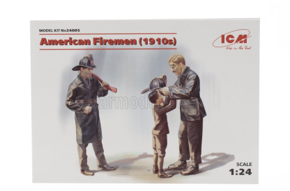 Icm-model Figures American Fireman - Vigili Del Fuoco 1:24 /