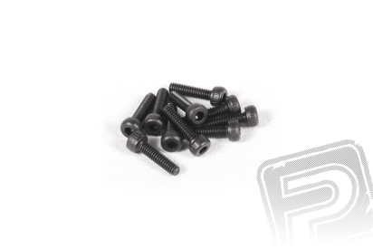 Imbusové šroub s válcovou hlavou M2x8mm, černé (10 ks.)
