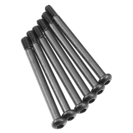 Imbusové šrouby s čočkovitou hlavou M3x35mm (černé, 6 ks.)