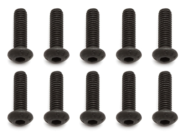 Imbusové šrouby s čočkovitou hlavou M4x10 mm FHCS, 10 ks.