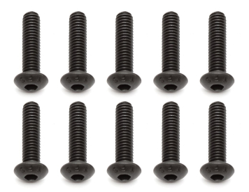Imbusové šrouby s čočkovitou hlavou M4x16 mm FHCS, 10 ks.