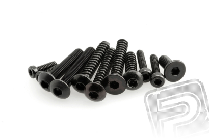 Imbusové šrouby s zápustnou hlavou, samořezné M3x20mm černé (10 ks.)