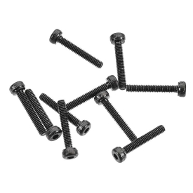 Imbusové šrouby z válcovou hlavou M2x12mm černé (10 ks.)