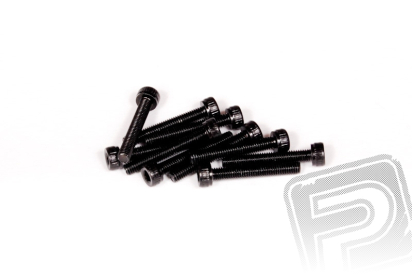 Imbusové šrouby z válcovou hlavou M3x20mm černé (10 ks.)
