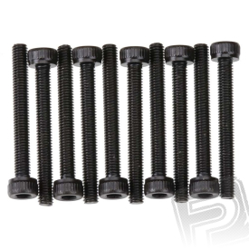 Imbusové šrouby z válcovou hlavou M3x25mm černé (10 ks.)