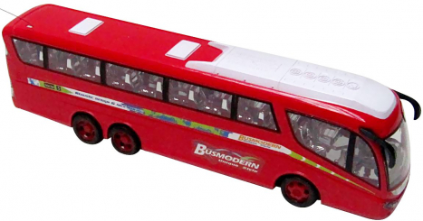 RC autobus, červený