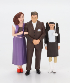 Infinite statue Figures Set 3x Famiglia Fantozzi - Ragioniere Ugo Fantozzi - Signora Pina - Mariangela 1:18 Různé
