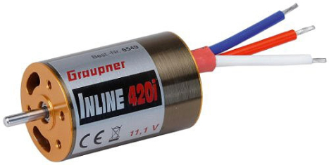 Inline 420i 11,1V inrunner brushless motor