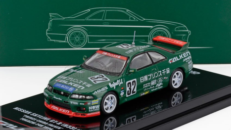 Inno-models Nissan Skyline Gt-r (r33) N 32 N1 Prince Chiba Falken N1 Super Endurance Series 24h Tokachi 1996 1:64 Zelená