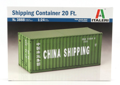 Italeri Accessories Container 20' China Shipping For Trailer Truck 1:24 /