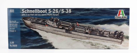 Italeri Boat S-boot S-26/s-38 Motosilurante Navy Military 1945 - Lungh.lenght Cm 99.9 1:35 /