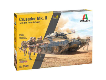 Italeri Crusader Mk. II s 8. armádní pěchotou (1:35)