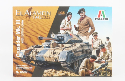 Italeri Crusader Mkiii & British Tank El Alamein With British Crew Tank Military 1942 1:35 /