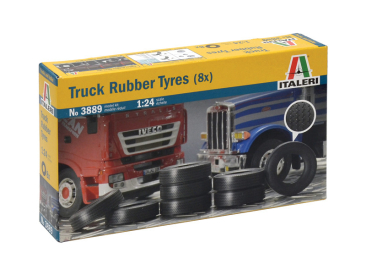 Italeri doplňky - TRUCK RUBBER TYRES (8x) (1:24)