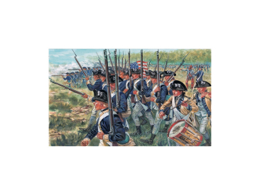 Italeri figurky - AMERICAN INFANTRY (AM.INDEP.WARS 1776 ) (1:72)