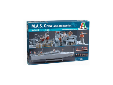 Italeri figurky - M.A.S. CREW and ACCESSORIES (1:35)