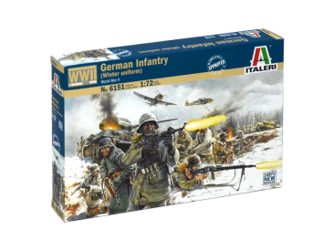 Italeri figurky - WWII GERMAN INFANTRY (Winter Uniform) (1:72)