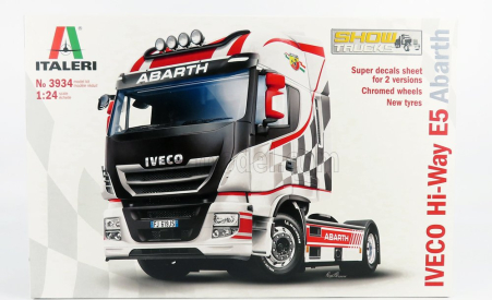 Italeri Iveco fiat Stralis Hi-way Tractor Truck Abarth 2-assi 2010 1:24 /