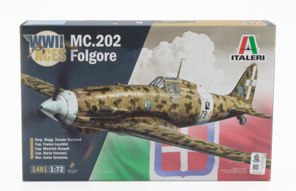 Italeri Macchi Mc.202 Folgore Wwii - Italian Army 1940 - Military Airplane 1:72 /