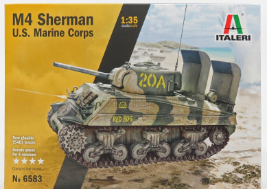 Italeri Sherman M4 Tank U.s.a. Marine Corps 1942 1:35 /
