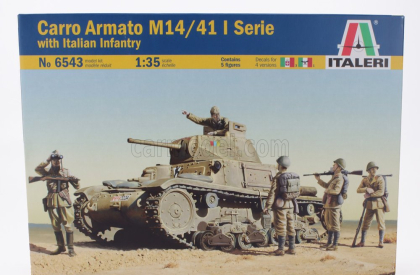 Italeri Tank M14/41 I Series With Italian Infantry Military 1945 1:35 /