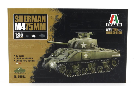 Italeri Tank M475mm Sherman Miltary 1945 1:56 /