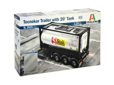 Italeri Tecnocar Trailer s 20 stopou cisternou (1:24)