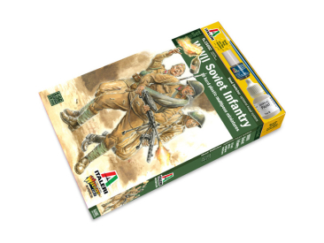 Italeri Wargames figurky WWII sovětská pěchota (1:56)