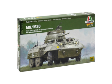 Italeri Wargames - tank M8 / M20 (1:56)