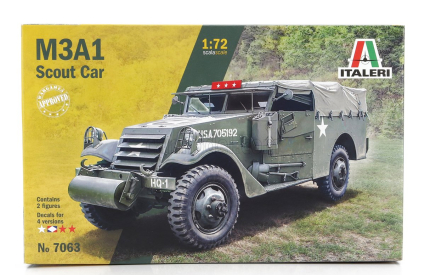 Italeri White motor company M3a1 Scout Car U.s Tank Military 1944 1:72 /