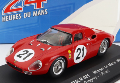 Ixo-models Ferrari 250lm 3.3l V12 Ch. N5893 Team N.a.r.t. N 21 1:43, červená