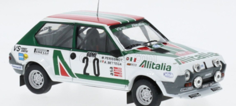 Ixo-models Fiat Ritmo 75 Abarth Alitalia (night Version) N 20 Rally Montecarlo 1979 Attilio Bettega - Maurizio Perissinot 1:43 Bílá Zelená Červená