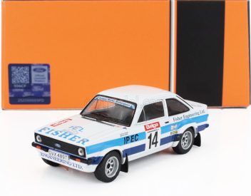Ixo-models Ford england Escort Mkii Rs 1800 N 14 Rally Haspengouw 1981 Bertie Fisher - Austin Frazer 1:43 Bílá Modrá