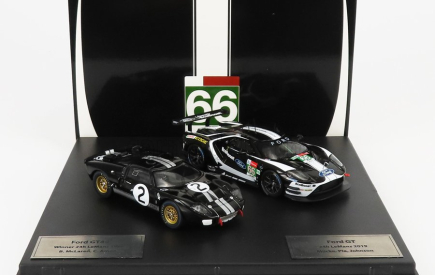 Ixo-models Ford usa Set 2x Gt Ford Ecoboost 3.5l Turbo V6 + Gt40 Mkii 7.0l V8 1:43, černá