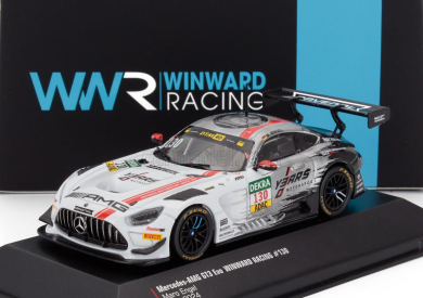Ixo-models Mercedes benz Amg Gt3 Evo 6.2l V8 Team Winward N 130 Dtm Season 2024 Maro Engel 1:43 Bílá Šedá