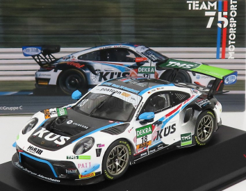 Ixo-models Porsche 911 991-2 Gt3 R Team Kues 75 Bernhard N 18 1:43, bíločerná