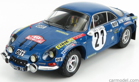 ROZBALENO - Ixo-models Renault Alpine A110 1800s N 21 Rally Montecarlo 1973 J-p.nicolas - M.vial 1:24 Blue Met