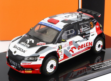 Ixo-models Škoda Fabia Rally2 Evo N 3 Rally Polen 2022 1:43