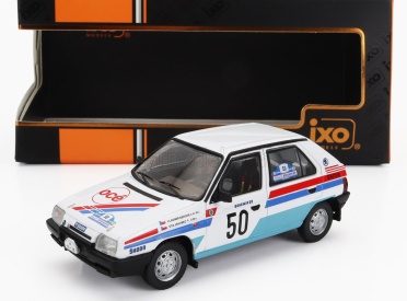 Ixo-models Škoda Favorit 136l N 50 Rally Bohemia 1983 1:43, bílá