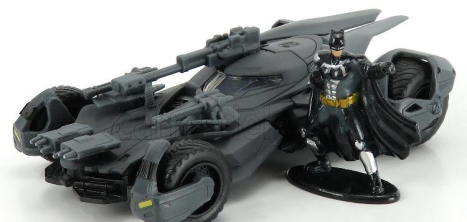 Jada Batman Batmobile Justice League Movie With Figure Batman 2017 1:32 Matt Grey
