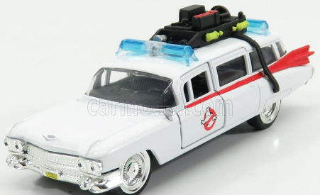 Jada Cadillac Series-62 Ecto-1 Ghostbusters 1 1984 1:32 Bílá Červená