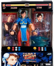 Jada Figures Chun-li - Ultra Street Fighter Ii - The Final Challengers - Cm. 15.5 - Action Figure 1:10 Červená Modrá Bílá
