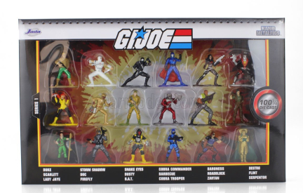 Jada Figures Set 18 X G.i.joe Figures Nano Metalfigs 1:32 Různé